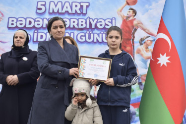 Quba şəhərində 5 mart - Bədən Tərbiyəsi və İdman gününə həsr olunmuş tədbir keçirilib.