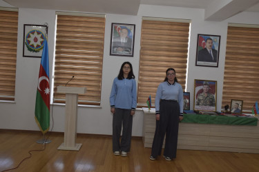 Quba Rayon Tarix-Diyarşünaslıq Muzeyinin akt zalında 44 günlük Vətən Müharibəsi şəhidi Hacıyev Aydəmir Sənan oğlunun xatirəsinə həsr olunmuş tədbir keçirilmişdir.