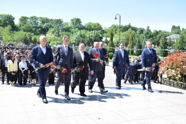 Ümummilli Lider Heydər Əliyevin anadan olmasının 102-ci ildönümü ilə əlaqədar Ulu Öndərin Quba şəhərindəki adını daşıyan mədəniyyət və istirahət parkındakı abidəsi ziyarət edilib.