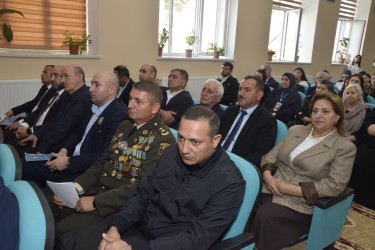 Vətən müharibəsi şəhidi, kapitan Məlikov Aqil Niyaz oğlunun xatirəsinə həsr olunmuş “Vətənə sədaqətin və hərbi şərəfin rəmzi olan həyat: Şəhid kapitan Aqil Məlikovun qəhrəmanlıq yolu” adlı anım tədbiri keçirilmişdir.