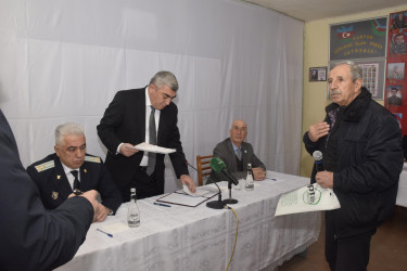 Amsar kəndində səyyar vətəndaş qəbulu keçirilib.