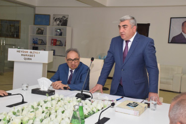 Qubada “Qərbi Azərbaycan İrsi” kitabının I cildinin təqdimat mərasimi keçirilib.
