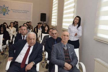 Yeni Azərbaycan Partiyası Quba rayon təşkilatı tərəfindən bu il gənclər arasında Ümumilli Lider Heydər Əliyev irsinin öyrənilməsi ilə bağlı məşğələlərə yekun vurulub.