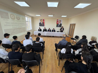 Qubada “Dini radikalizm və ekstremizm ictimai təhlükəsizlik müstəvisində: hüquqi aspektlər” mövzusunda tədbir keçirilib.