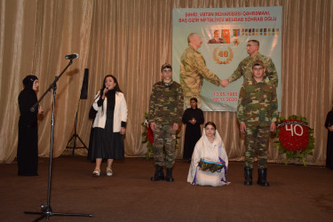 Vətən Müharibəsi Qəhrəmanı Mehrab Niftəliyevin 40 illiyi münasibətilə “Qəhrəmanlıq dastanı" adlı anım tədbiri keçirilmişdir.