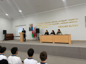 "Gələcəyini qoru, Narkotikə Yox De" adlı maarifləndirici silsilə tədbirlər keçirilmişdir.