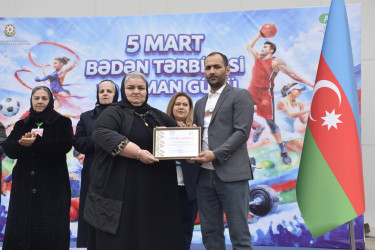 Quba şəhərində 5 mart - Bədən Tərbiyəsi və İdman gününə həsr olunmuş tədbir keçirilib.