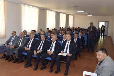 Xınalıq kəndində vətəndaşların səyyar qəbulu keçirilib.