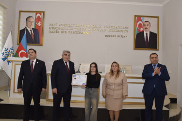 Yeni Azərbaycan Partiyası Quba rayon təşkilatı tərəfindən bu il gənclər arasında Ümumilli Lider Heydər Əliyev irsinin öyrənilməsi ilə bağlı məşğələlərə yekun vurulub.