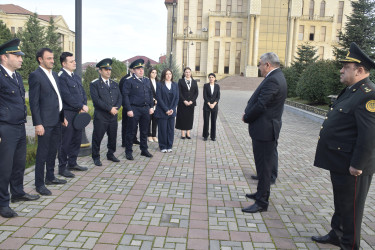 Ədliyyə işçilərinin peşə bayramı günü qeyd olunmuşdur.