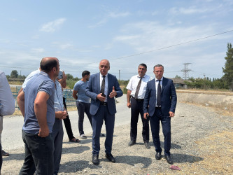 Quba Rayon İcra Hakimiyyətinin məsul şəxsləri Küpçalqışlaq kənd ərazisində görülən işlərlə tanış olmuşdur.