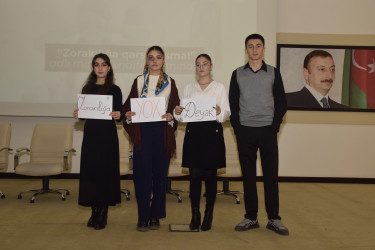 Quba rayonunda “Zorakılığa qarşı susma” adlı tədbir keçirilmişdir.