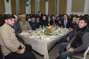 Qubada Ramazan ayı münasibətilə iftar mərasimi təşkil olunub.