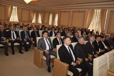 Qubada kənd təsərrüfatı, balıqçılıq və akvakultura məhsullarının istehsalı və emalı sahələrinin inkişafı ilə bağlı sahibkarlarla görüş keçirilib.