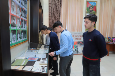 “Vətən uğrunda canından keçənlər” mövzusunda anım tədbiri keçirilmişdir.