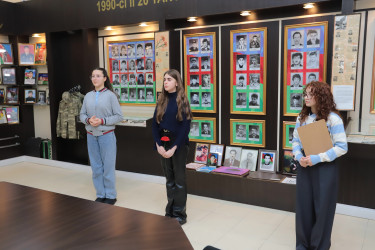 “Vətən uğrunda canından keçənlər” mövzusunda anım tədbiri keçirilmişdir.