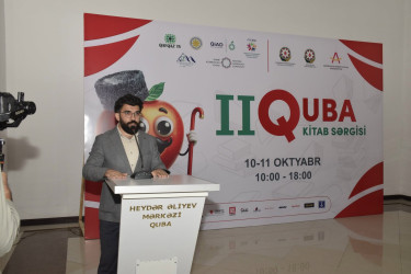 Quba rayon Heydər Əliyev Mərkəzində II Quba Kitab Sərgisinin açılış mərasimi keçirilib.