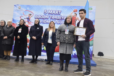 Quba şəhərində 5 mart - Bədən Tərbiyəsi və İdman gününə həsr olunmuş tədbir keçirilib.
