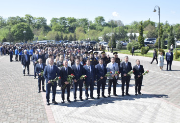 Qubada Ümummilli Lider Heydər Əliyevin anadan olmasının 103-cü ildönümü qeyd olunub.