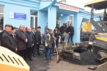 Davudoba kənd avtomobil yolunun asfaltlama işlərinə başlanılıb.