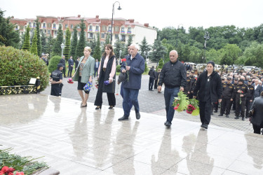 15 İyun - Milli Qurtuluş Günü münasibətilə Qubada Ulu Öndər Heydər Əliyevin abidəsi ziyarət edildi.