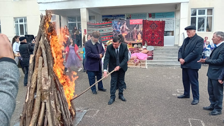 Rustov  kəndində od çərşənbəsi ilə bağlı bayram tədbiri keçirilmişdir.