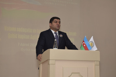 Vətən müharibəsi şəhidi, kapitan Məlikov Aqil Niyaz oğlunun xatirəsinə həsr olunmuş “Vətənə sədaqətin və hərbi şərəfin rəmzi olan həyat: Şəhid kapitan Aqil Məlikovun qəhrəmanlıq yolu” adlı anım tədbiri keçirilmişdir.