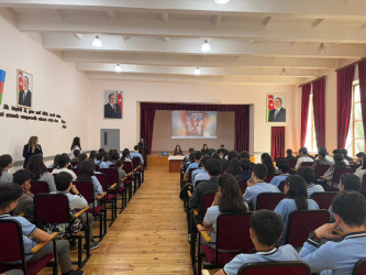 "Gələcəyini qoru, Narkotikə Yox De" adlı maarifləndirici silsilə tədbirlər keçirilmişdir.
