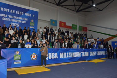 Quba şəhərində “Quba Millennium Team Cadet European Cup” yeniyetmələr arasında Avropa kubokunun açılış mərasimi keçirilib.