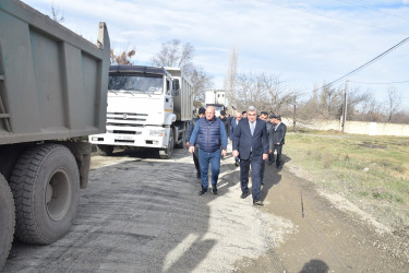 Alekseyevka - Zizik avtomobil yolunun asfaltlanması  işlərinə  başlanılmışdır.