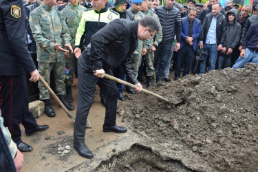 Birinci Qarabağ müharibəsində itkin düşmüş şəhid Elşən Ərzumanovun dəfn mərasimi olub.