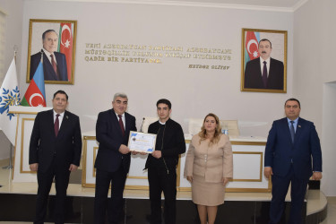 Yeni Azərbaycan Partiyası Quba rayon təşkilatı tərəfindən bu il gənclər arasında Ümumilli Lider Heydər Əliyev irsinin öyrənilməsi ilə bağlı məşğələlərə yekun vurulub.