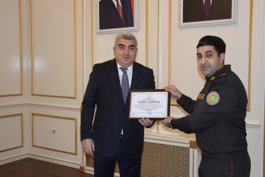 Qubada Fövqəladə Hallar Nazirliyi işçilərinin peşə bayramı günü və Nazirliyin yaradılmasının 20-ci il dönümü münasibətilə tədbir keçirilib.