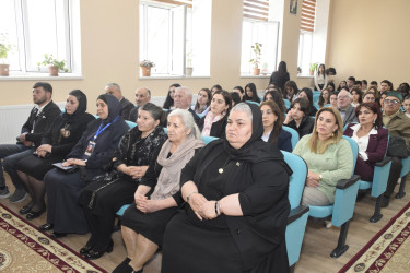 Vətən müharibəsi şəhidi, kapitan Məlikov Aqil Niyaz oğlunun xatirəsinə həsr olunmuş “Vətənə sədaqətin və hərbi şərəfin rəmzi olan həyat: Şəhid kapitan Aqil Məlikovun qəhrəmanlıq yolu” adlı anım tədbiri keçirilmişdir.