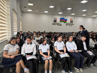 "Gələcəyini qoru, Narkotikə Yox De" adlı maarifləndirici silsilə tədbirlər keçirilmişdir.
