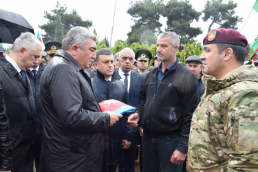 Birinci Qarabağ müharibəsində itkin düşmüş şəhid Elşən Ərzumanovun dəfn mərasimi olub.