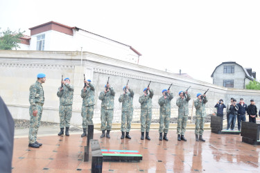 Birinci Qarabağ müharibəsində itkin düşmüş şəhid Elşən Ərzumanovun dəfn mərasimi olub.