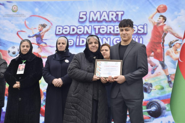 Quba şəhərində 5 mart - Bədən Tərbiyəsi və İdman gününə həsr olunmuş tədbir keçirilib.