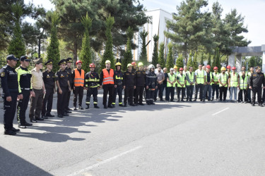 Qubada mülki müdafiə üzrə xəbərdarlıq və toplanış məşqi keçirilib.