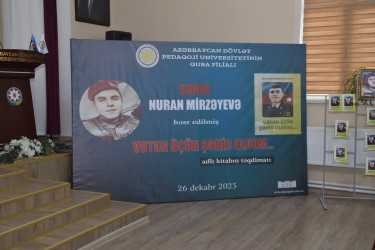 “Vətən üçün şəhid oldum” adlı kitabın təqdimatı keçirilmişdir.