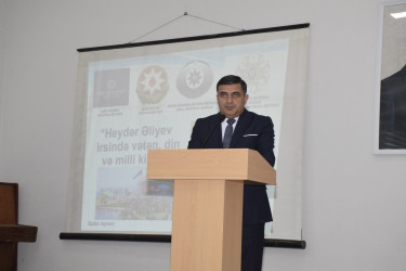 Qubada “Heydər Əliyev irsində vətən, din və milli kimlik” mövzusunda tədbir keçirilib.
