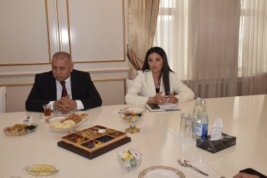 Rayon İcra Hakimiyyətində Azərbaycan Güləş Federasiyasının rəhbərliyi və Olimpiya çempionları ilə görüş keçirilib.