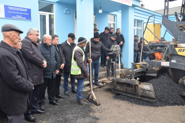 Davudoba kənd avtomobil yolunun asfaltlama işlərinə başlanılıb.