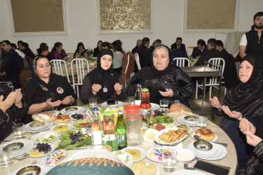 Qubada Ramazan ayı münasibətilə iftar mərasimi təşkil olunub.