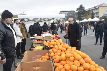 “Quba Meydanı” parkının qarşısında bayram yarmarkası keçirilir.