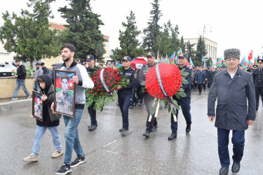 Birinci Qarabağ müharibəsində itkin düşmüş şəhid Elşən Ərzumanovun dəfn mərasimi olub.