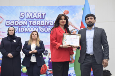 Quba şəhərində 5 mart - Bədən Tərbiyəsi və İdman gününə həsr olunmuş tədbir keçirilib.