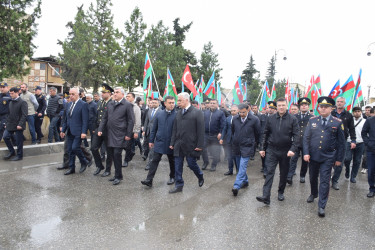 Birinci Qarabağ müharibəsində itkin düşmüş şəhid Elşən Ərzumanovun dəfn mərasimi olub.