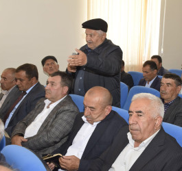 Xınalıq kəndində vətəndaşların səyyar qəbulu keçirilib.