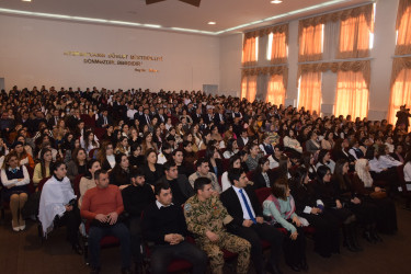 2 Fevral - Gənclər Gününə həsr olunmuş regionun gənc müəllimləri ilə görüş keçirilmişdir.